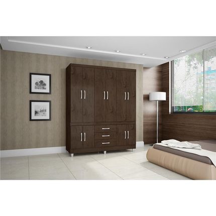 Guarda-Roupa Araplac Sintra com 10 Portas e 3 Gavetas Imbuia é ruim? Guarda-Roupa Araplac Sintra com 10 Portas e 3 Gavetas Imbuia é boa?