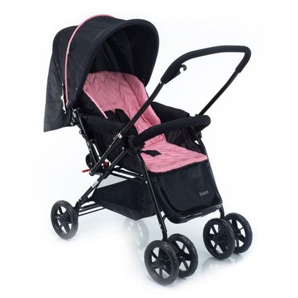 Carrinho de Bebê Reversível Status Voyage - Rosa e Preto. é ruim? Carrinho de Bebê Reversível Status Voyage - Rosa e Preto. é boa?