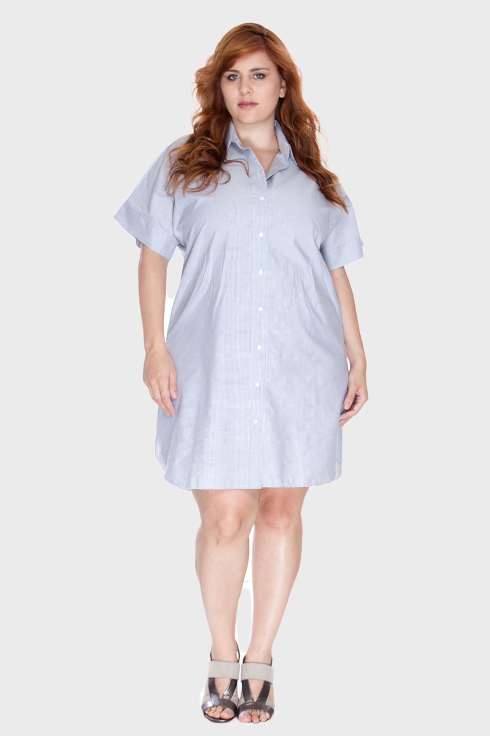 vestido camisão plus size