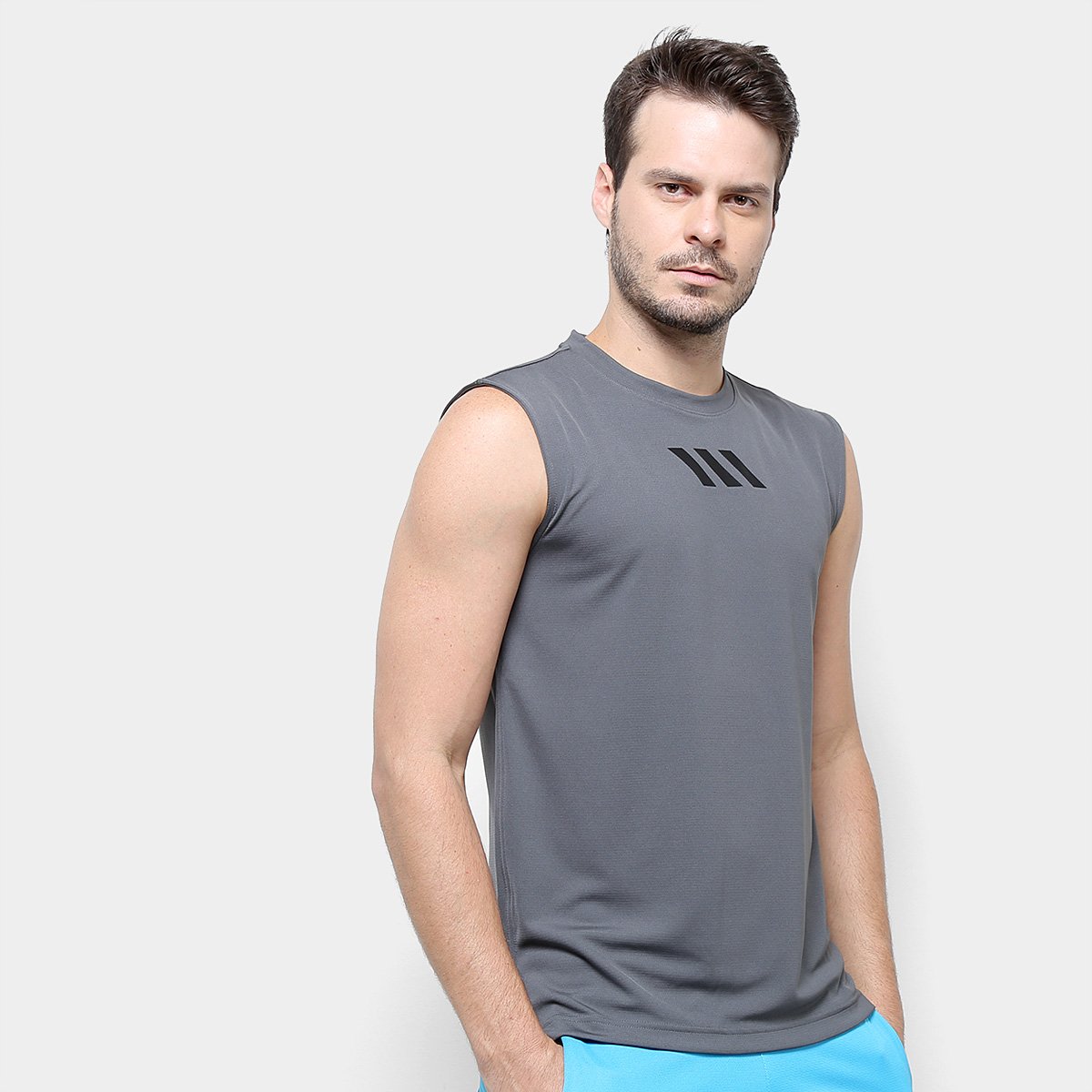 camiseta regata masculina adidas