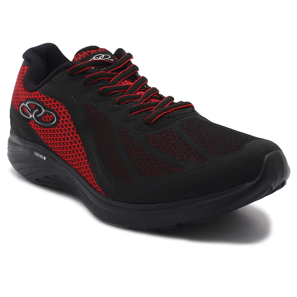 tenis olympikus preto com vermelho