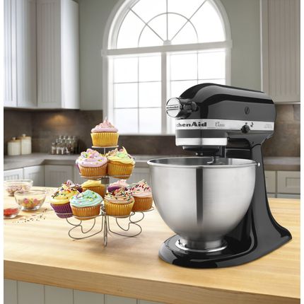 Batedeira Stand Mixer Classic Onyx Black 220v Kitchenaid Menor preço em Batedeira Stand Mixer Classic Onyx Black 220v Kitchenaid
