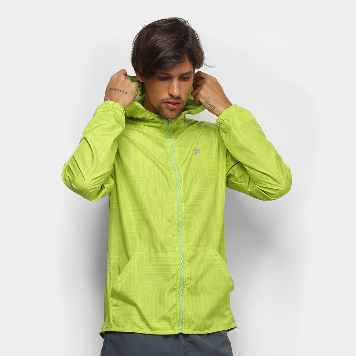 jaqueta corta vento fila masculina