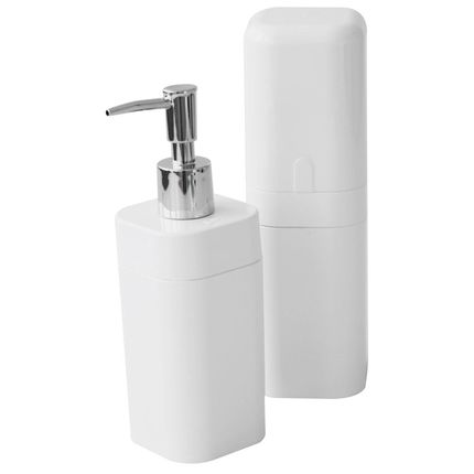 Conjunto para Banheiro Coza Splash 99182/7007 Branco - 2 peças Menor preço em Conjunto para Banheiro Coza Splash 99182/7007 Branco - 2 peças