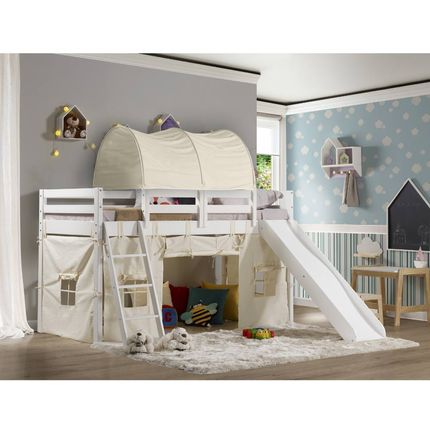 Cama Infantil Prime com Escorrega Tobogã, Túnel e Tenda Casatema Menor preço em Cama Infantil Prime com Escorrega Tobogã, Túnel e Tenda Casatema