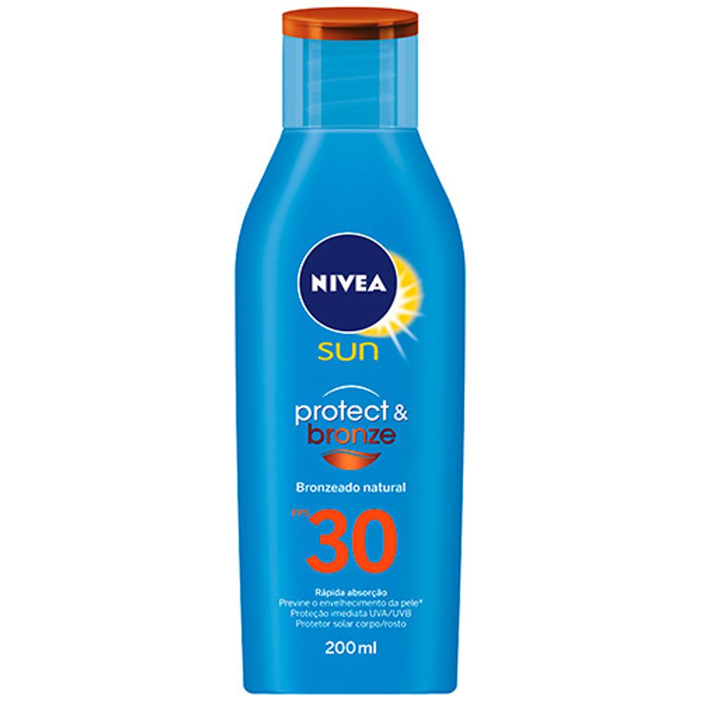Protetor Solar Nivea Sun Protect & Bronze FPS 30 200ml - shopfacilempresas
