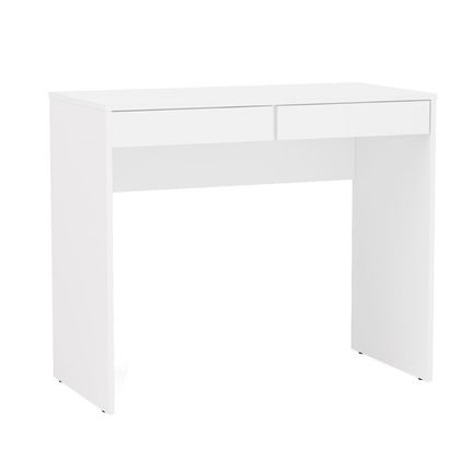 Mesa de Escritório Politorno Tijuca com 2 Gavetas Branca Menor preço em Mesa de Escritório Politorno Tijuca com 2 Gavetas Branca