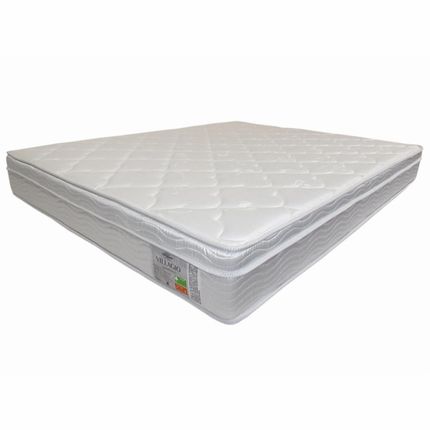 Menor preço em Colchão Casal Ortopédico Ortobom Villagio 24x138x188 cm - Branco.