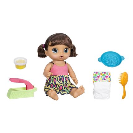 Baby Alive - Boneca Adoro Macarrão Morena - Hasbro Menor preço em Baby Alive - Boneca Adoro Macarrão Morena - Hasbro