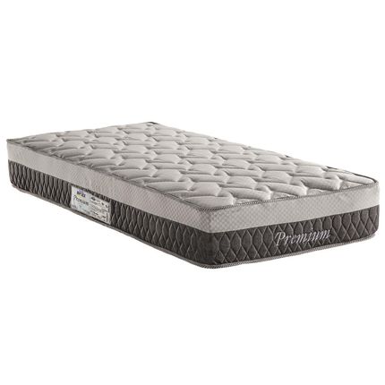 Colchão Solteiro Biflex Premium com Molas Ensacadas e Euro Pillow One Side 26x88x188 cm - Grafite/Cinza Menor preço em Colchão Solteiro Biflex Premium com Molas Ensacadas e Euro Pillow One Side 26x88x188 cm - Grafite/Cinza