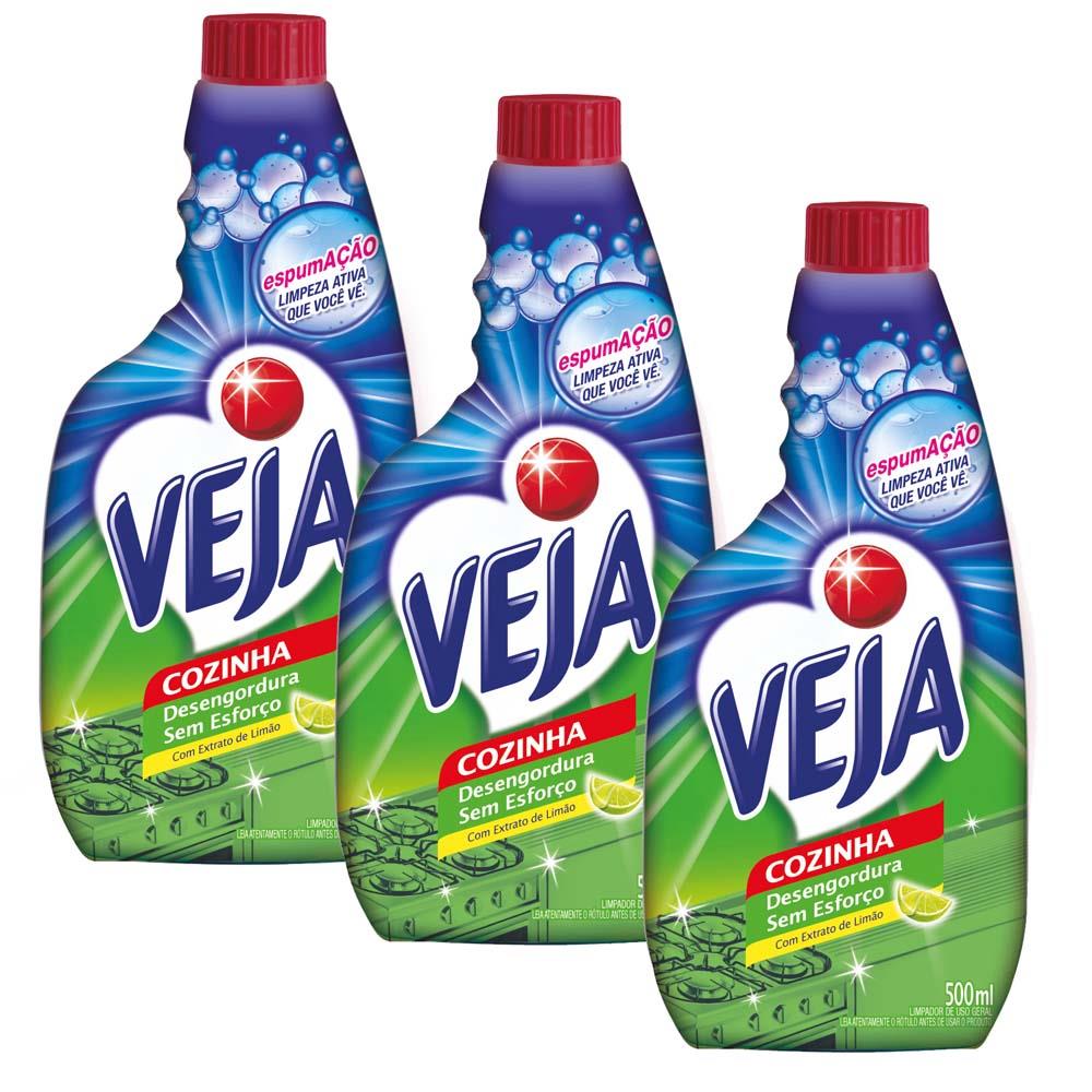 Kit Refil Para Limpador Desengordurante Veja Para Cozinha Lim O Kit Refil Para Limpador Desengordurante Veja Para Cozinha Lim O