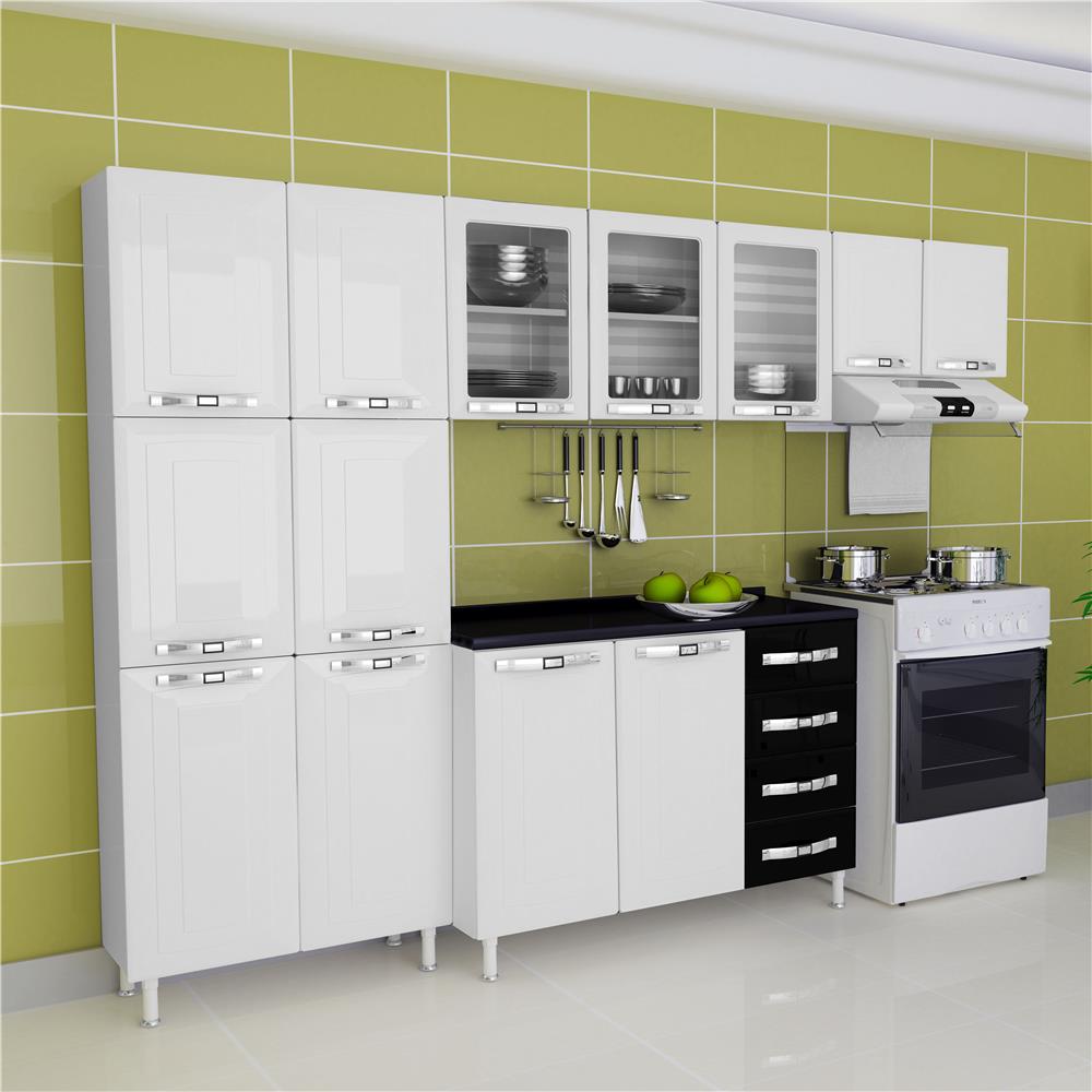 Cozinha Compacta Colormaq Class Master Com 4 Pe As Branca Preta Cozinha Compacta Colormaq Class Master Com 4 Pe As Branca Preta