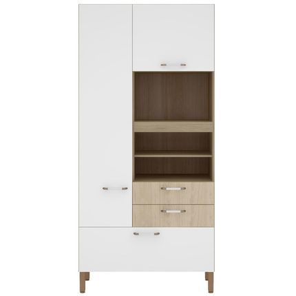 Paneleiro Duplo Bartira Cintia Plus com 2 Portas e 3 Gavetas Betula / Branco é ruim? Paneleiro Duplo Bartira Cintia Plus com 2 Portas e 3 Gavetas Betula / Branco é boa?