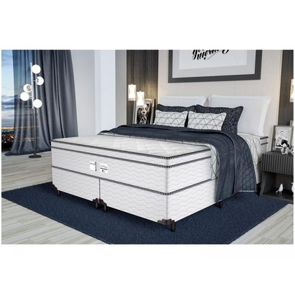 Box para Colchão King Size ProDormir Bipartido - PA29283 26cm de Altura Menor preço em Box para Colchão King Size ProDormir Bipartido - PA29283 26cm de Altura