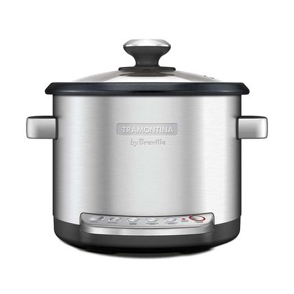 Panela Elétrica Multi Cook 220v Aço Inox Tramontina By Breville - 69121/012 Menor preço em Panela Elétrica Multi Cook 220v Aço Inox Tramontina By Breville - 69121/012