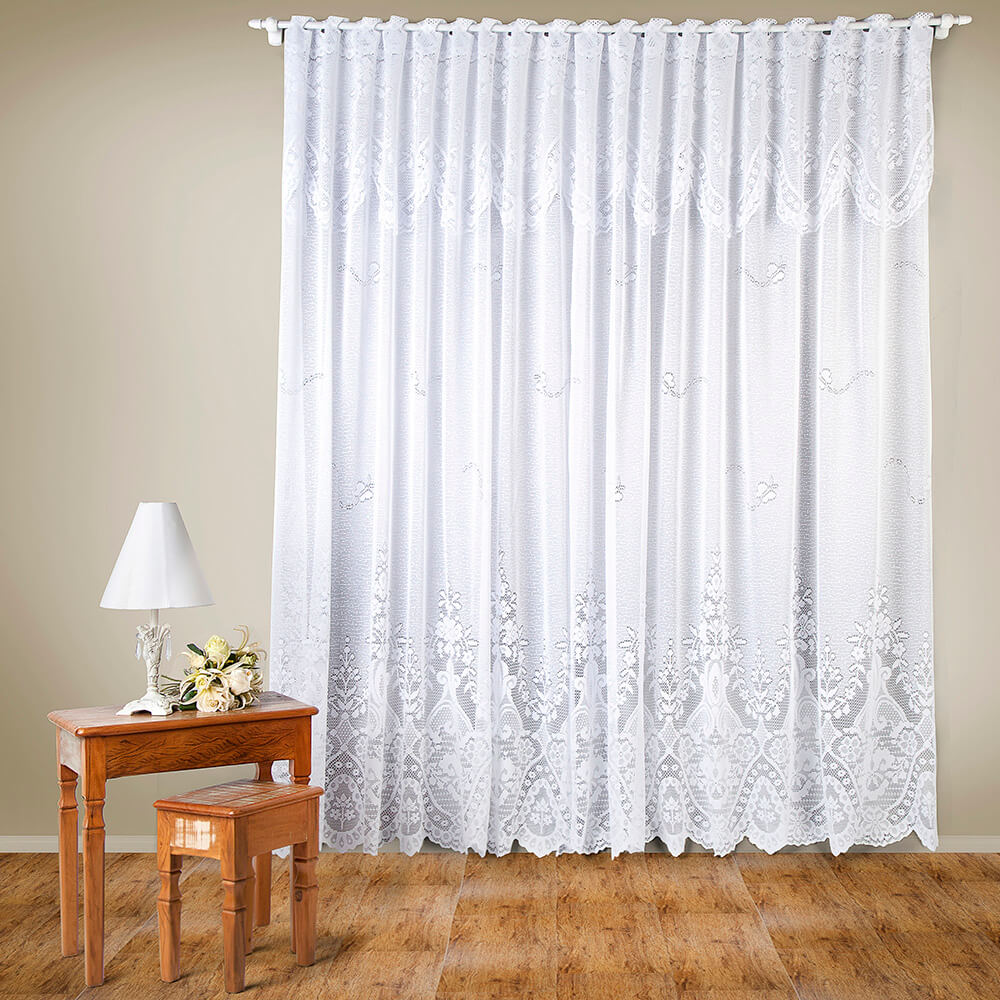 Cortina Para Cozinha De Renda Branca Em Rolo Irlanda 30m X 150cm Cortina Para Cozinha De Renda Branca Em Rolo Irlanda 30m X 150cm