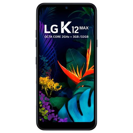 Smartphone LG K12 Max Preto 32GB 3GB de RAM Tela de 6.26" Octa Core - Preto Menor preço em Smartphone LG K12 Max Preto 32GB 3GB de RAM Tela de 6.26" Octa Core - Preto