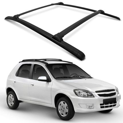 Rack de Teto Bagageiro Modelo Original Celta 1999 a 2016 Preto Menor preço em Rack de Teto Bagageiro Modelo Original Celta 1999 a 2016 Preto