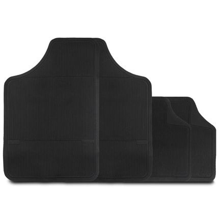 Jogo de Tapete Borracha PVC Revestimento Preto Universal 4 Peças Menor preço em Jogo de Tapete Borracha PVC Revestimento Preto Universal 4 Peças