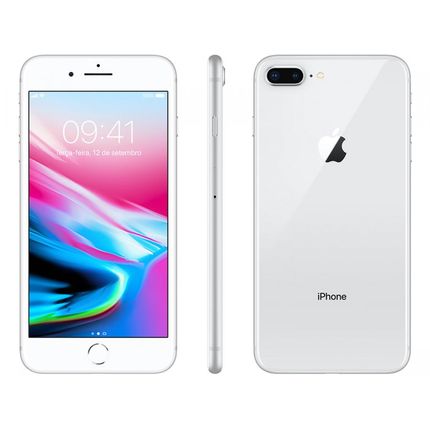 Menor preço em iPhone 8 Plus Apple 64GB Prata 4G - Tela 5,5&quot; Retina Câmera Dupla 12MP iOS 11