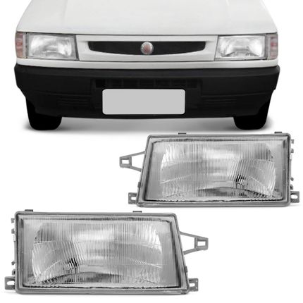 Par Farol Uno Fiorino 1991 a 2003 Premio Elba 1991 a 1996 Máscara Cromada Foco Simples Menor preço em Par Farol Uno Fiorino 1991 a 2003 Premio Elba 1991 a 1996 Máscara Cromada Foco Simples