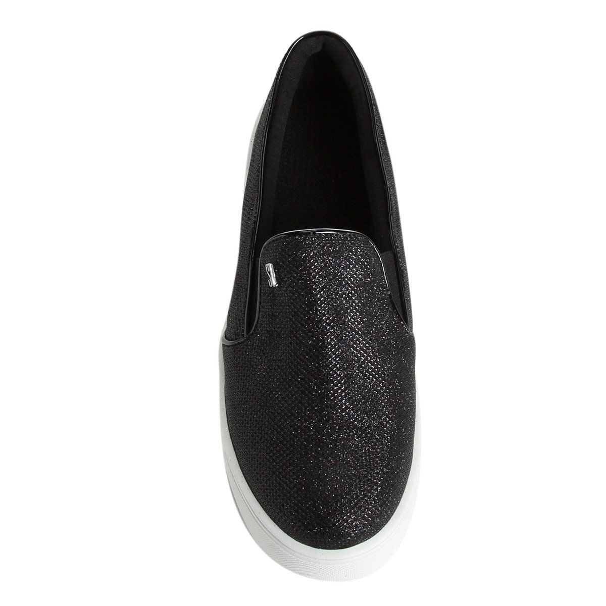 slip on santa lolla preto com brilho