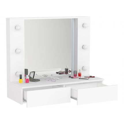 Penteadeira Camarim Parede com Espelho - 2 Gavetas Politorno Arujá é boa?