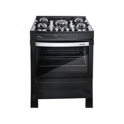 Fogão 5 Bocas Mueller Preto Acendimento Automático - Vetro Piacere Menor preço em Fogão 5 Bocas Mueller Preto Acendimento Automático - Vetro Piacere