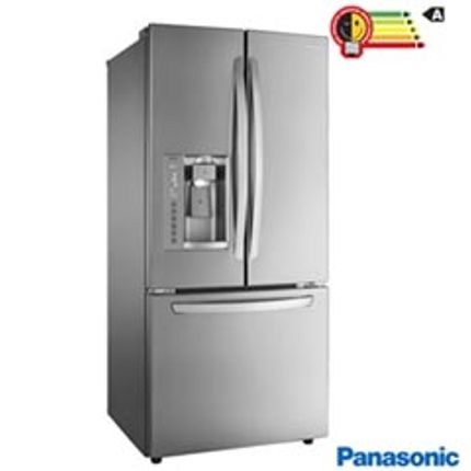 Refrigerador French Door Panasonic de 03 Portas Frost Free 592 Litros e Painel Eletrônico, Aço Escovado - NR-CB74PV1X ACO ESCOV., 110V Menor preço em Refrigerador French Door Panasonic de 03 Portas Frost Free 592 Litros e Painel Eletrônico, Aço Escovado - NR-CB74PV1X ACO ESCOV., 110V