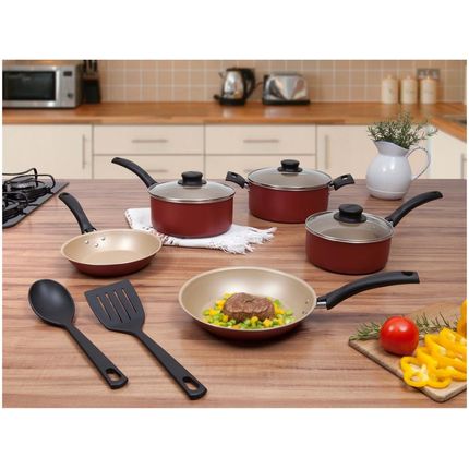 Jogo de Panelas Tramontina Antiaderente - de Alumínio Vermelho 7 Peças Turim 20298/721 é boa?