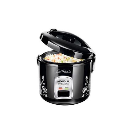 Panela Elétrica de Arroz Mondial Fast Rice 5 Premium Preta Menor preço em Panela Elétrica de Arroz Mondial Fast Rice 5 Premium Preta