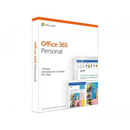 Pacote Microsoft Office 365 Personal - 1TB OneDrive Válido Por 12 Meses Menor preço em Pacote Microsoft Office 365 Personal - 1TB OneDrive Válido Por 12 Meses