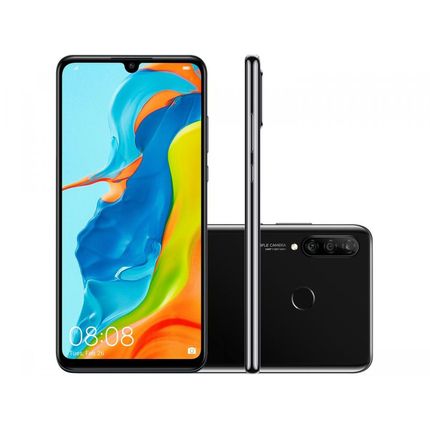 Smartphone Huawei P30 Lite 128GB Preto 4G - 4GB RAM Tela 6,15" Câm. Tripla + Câm. Selfie 32MP Menor preço em Smartphone Huawei P30 Lite 128GB Preto 4G - 4GB RAM Tela 6,15" Câm. Tripla + Câm. Selfie 32MP