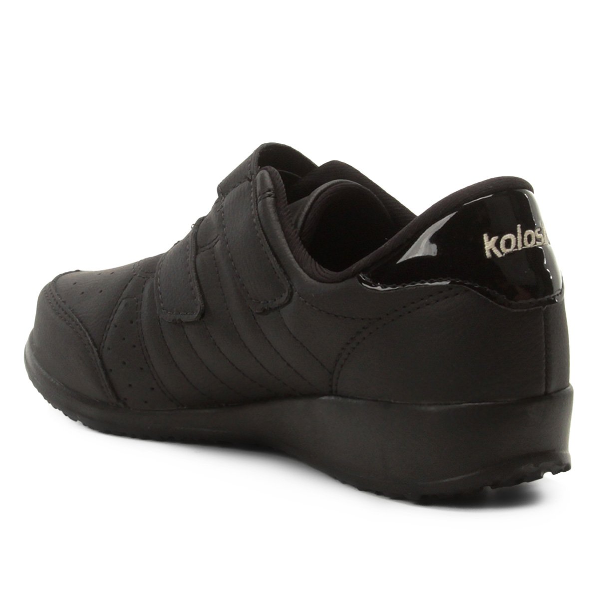 tênis kolosh anabela velcro preto