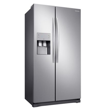 Refrigerador Samsung RS50N Side by Side Inox Look - 501L 110v Menor preço em Refrigerador Samsung RS50N Side by Side Inox Look - 501L 110v