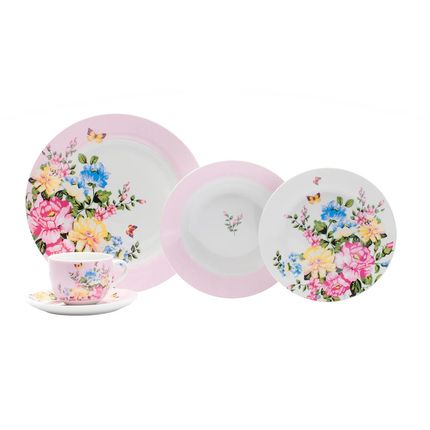 Aparelho de Jantar, Chá e Sobremesa Casa Ambiente Mirabel – 20 Peças. Menor preço em Aparelho de Jantar, Chá e Sobremesa Casa Ambiente Mirabel – 20 Peças.