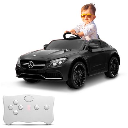 Carro Elétrico Carrinho Infantil Mercedez-Benz C63s Preto Com Controle Remoto Entrada MP3 12v é boa?