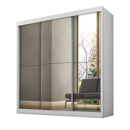 Guarda-Roupa Fama Flórida Plus com Espelho, 3 Portas de Correr e 4 Gavetas Branco é ruim? Guarda-Roupa Fama Flórida Plus com Espelho, 3 Portas de Correr e 4 Gavetas Branco é boa?