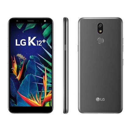 Smartphone LG K12+ 32GB Platinum 4G 3GB RAM - 5,7" Câm. 16MP Selfie 8MP Inteligência Artificial Menor preço em Smartphone LG K12+ 32GB Platinum 4G 3GB RAM - 5,7" Câm. 16MP Selfie 8MP Inteligência Artificial