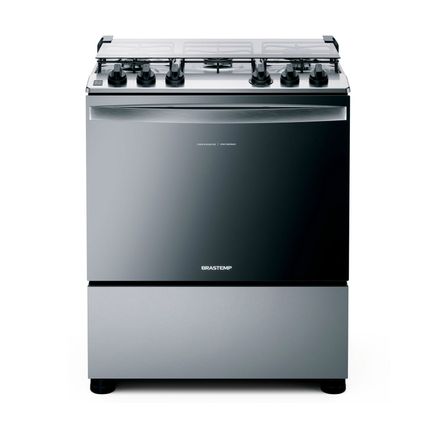 Fogão Portátil Brastemp BFS5NCR 5 Bocas Inox Menor preço em Fogão Portátil Brastemp BFS5NCR 5 Bocas Inox