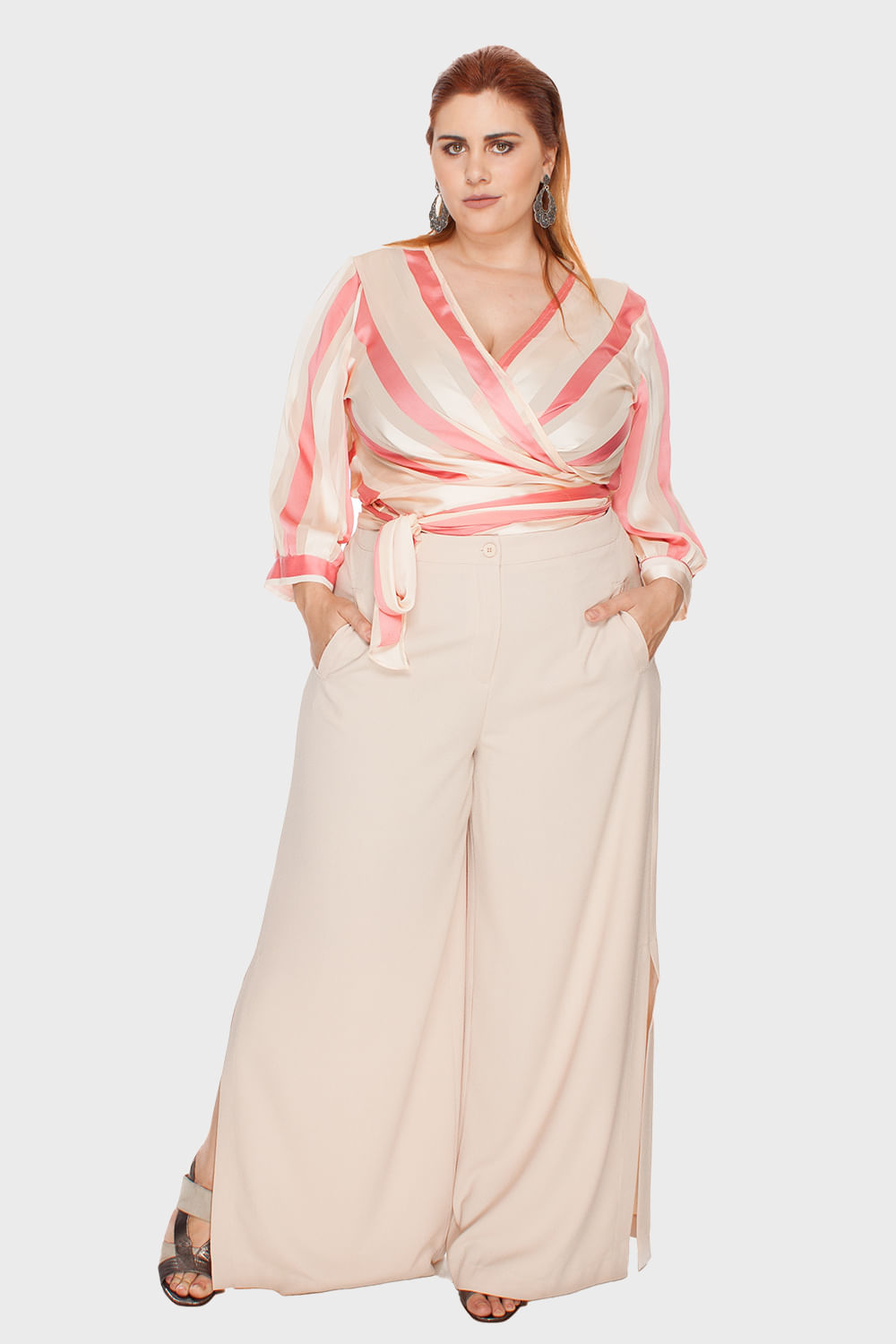 conjunto de pantalona para festa plus size