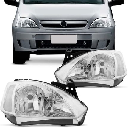 Farol Corsa Hatch Sedan Montana 2003 2004 2005 2006 2007 2008 2009 2010 Máscara Cromada Menor preço em Farol Corsa Hatch Sedan Montana 2003 2004 2005 2006 2007 2008 2009 2010 Máscara Cromada