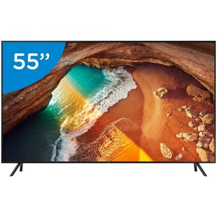 Smart TV 4K QLED 55" Samsung QN55Q60RAG Wi-Fi - HDR 4 HDMI 2 USB Menor preço em Smart TV 4K QLED 55" Samsung QN55Q60RAG Wi-Fi - HDR 4 HDMI 2 USB