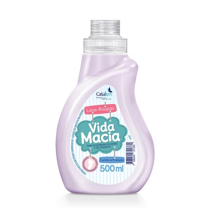 Lava Roupas Vida Macia para Roupinhas de Bebê 500ml Casa KM Menor preço em Lava Roupas Vida Macia para Roupinhas de Bebê 500ml Casa KM