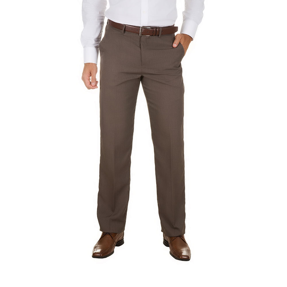 calça social masculina marrom