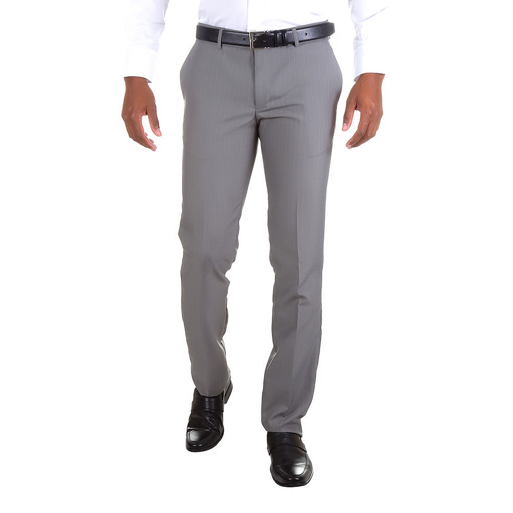 calça social masculina cinza