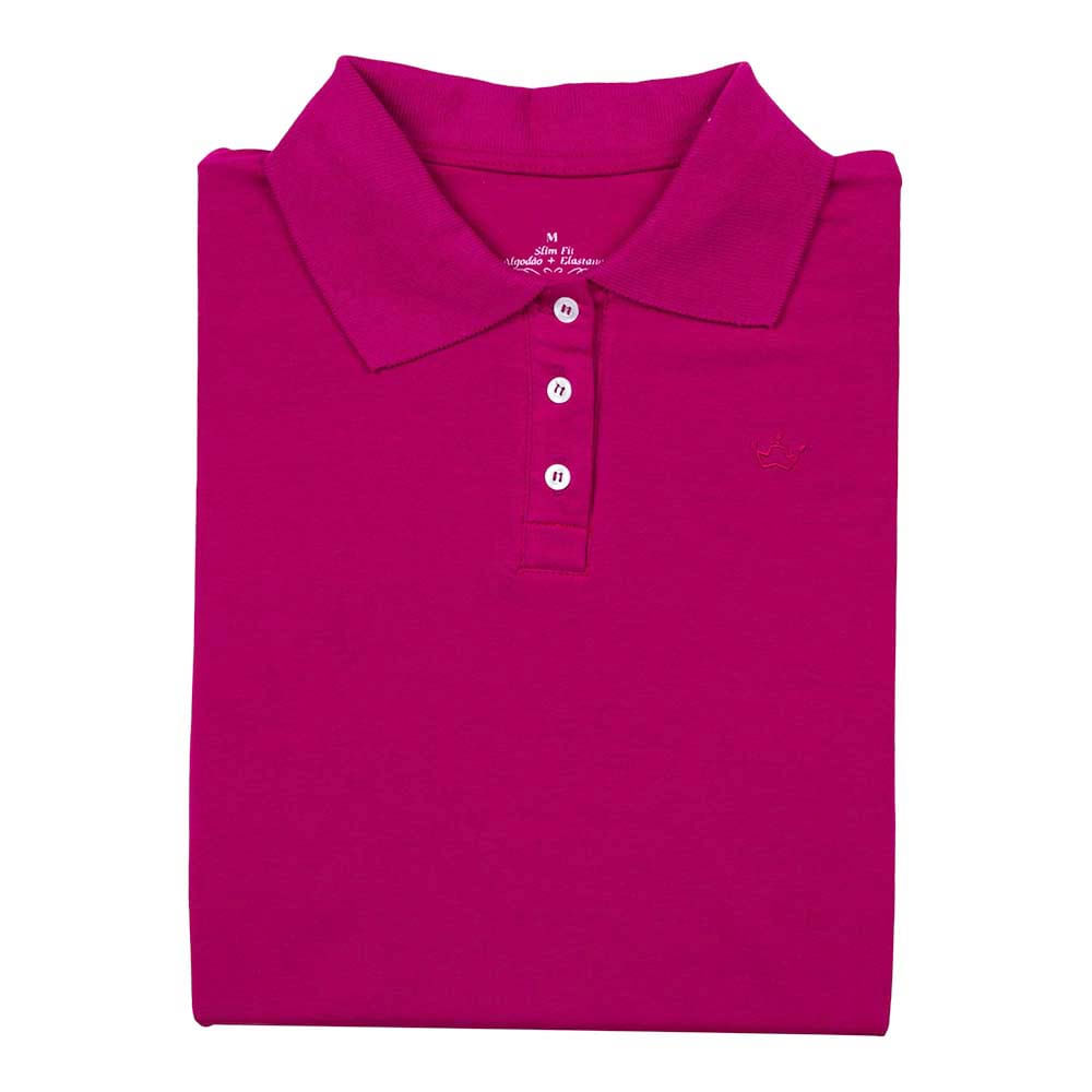 camisa polo feminina rosa