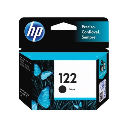 Cartucho de Tinta HP 122 Preto - Original Menor preço em Cartucho de Tinta HP 122 Preto - Original