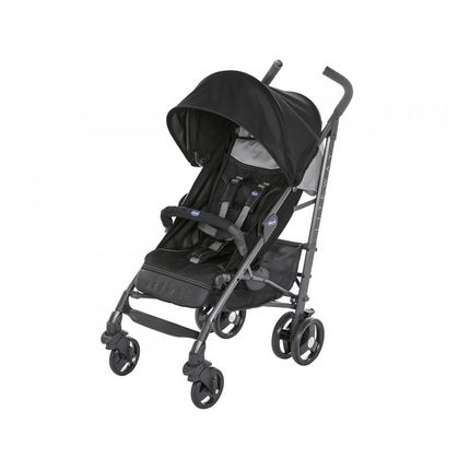 Menor preço em Carrinho de Bebê Passeio Chicco Lite Way - Stroller Jet Black Reclinável 5 Posições