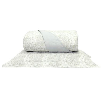 Cobre-leito Queen Size 200 Fios Santista - Platinum Thais 3 Peças Menor preço em Cobre-leito Queen Size 200 Fios Santista - Platinum Thais 3 Peças